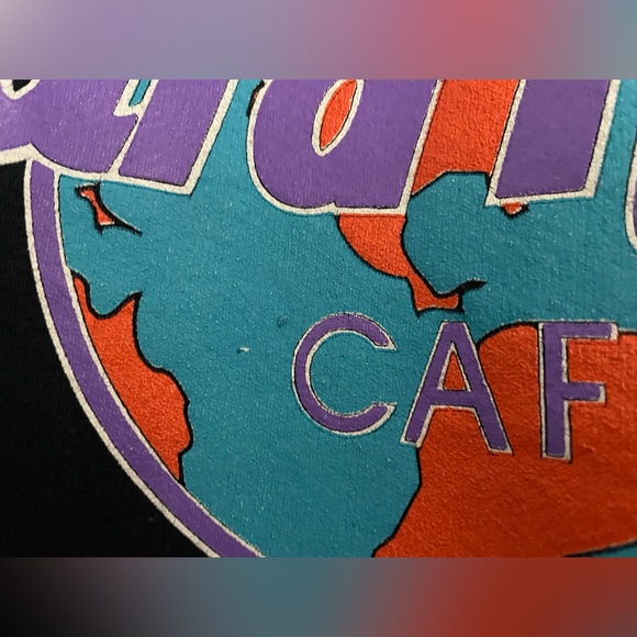 Vintage Hard Rock Cafe London Sweatshirt Crewneck Size XL Black Save The Planet - Picture 5 of 11